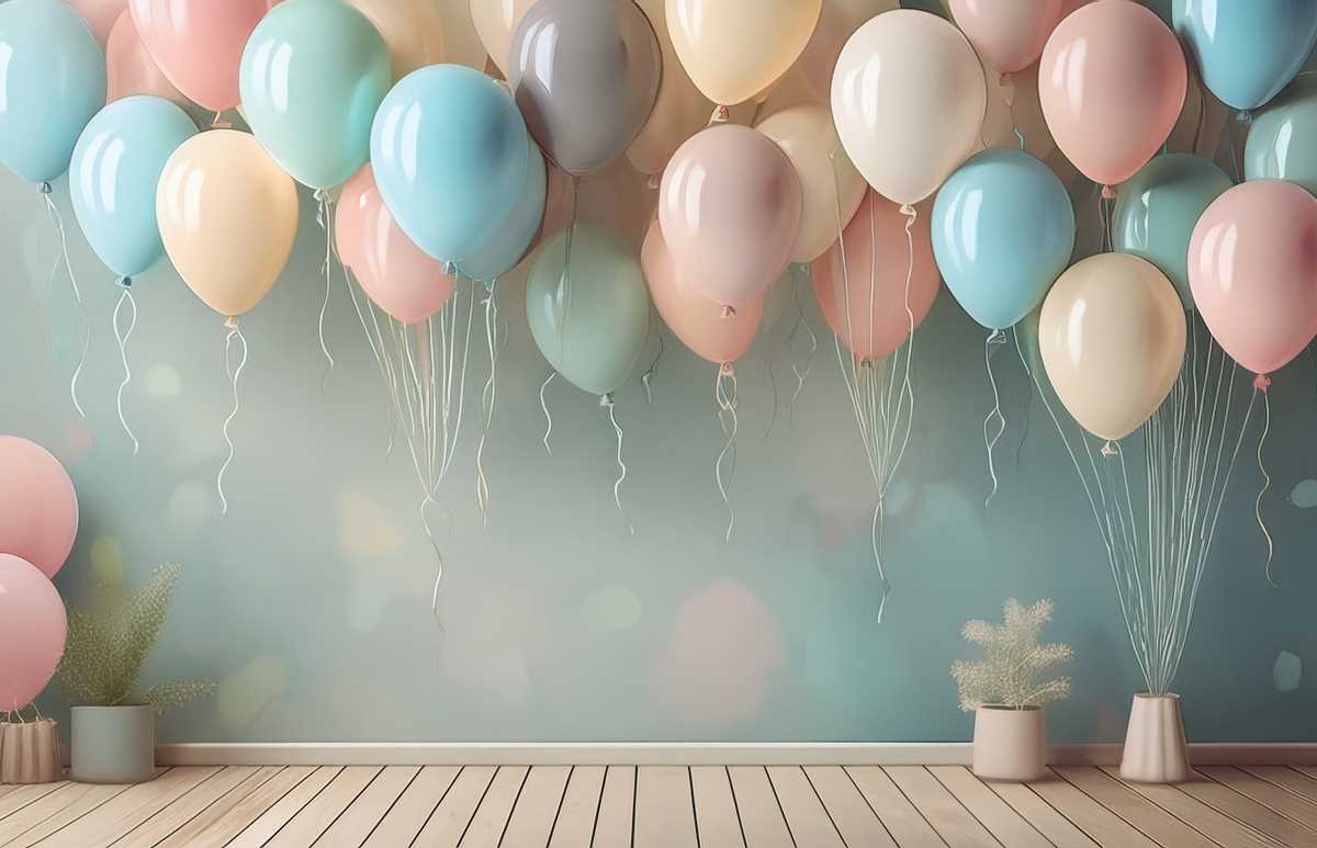 Tapet baloane colorate