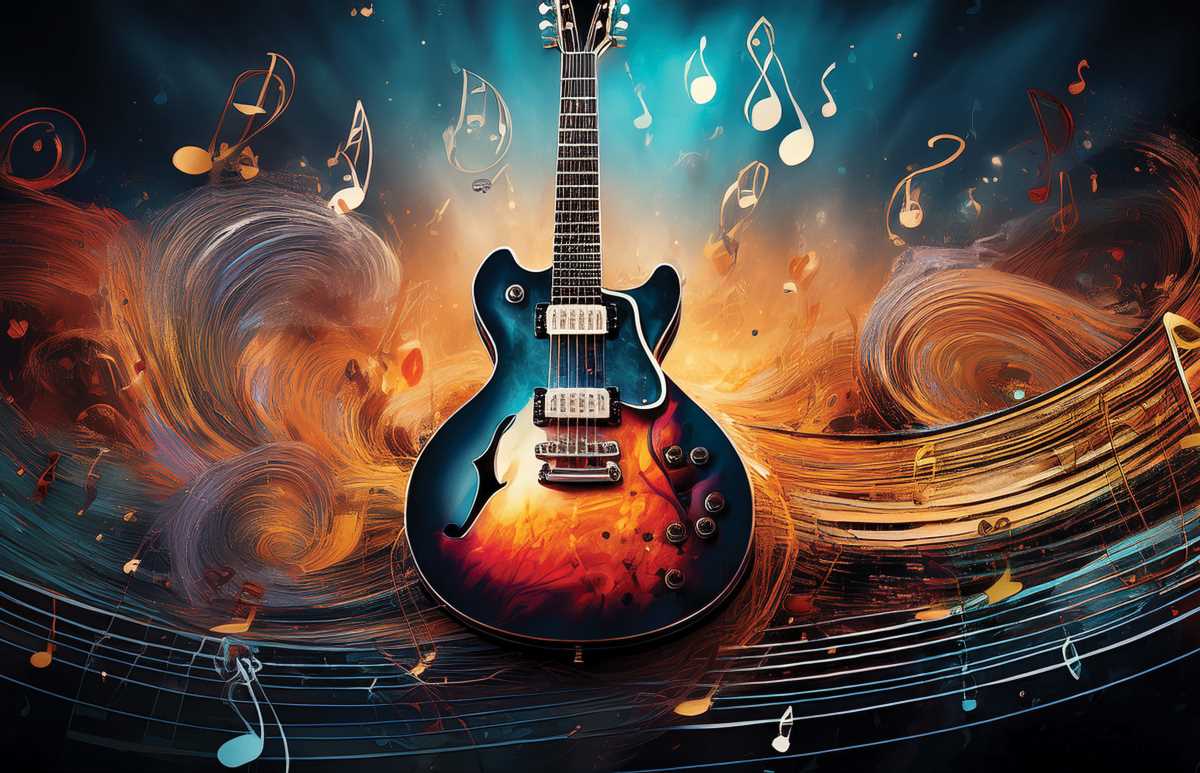 Tapet Rock’n’Wall – Energie Vizuală și Muzicală pentru o amenajare cu răsunet.