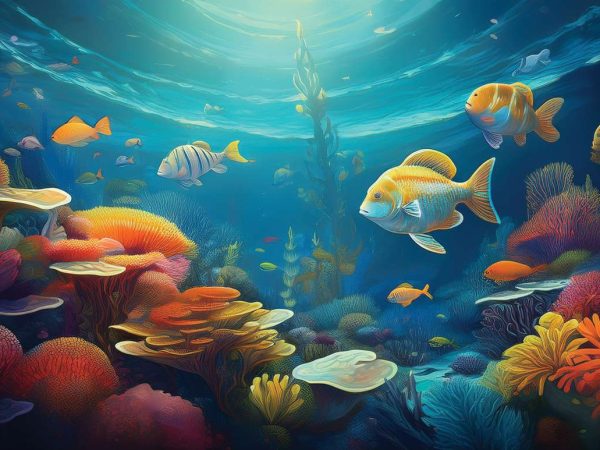 Tapet aquarium, transformă camera intr-un acvariu personalizat