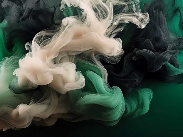 Tapet acuarela verde Royal Deco, explozie de verde