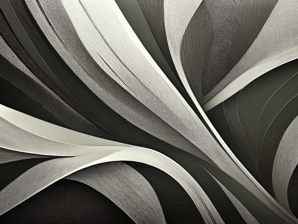 Tapet elegant gri, negru, modern.