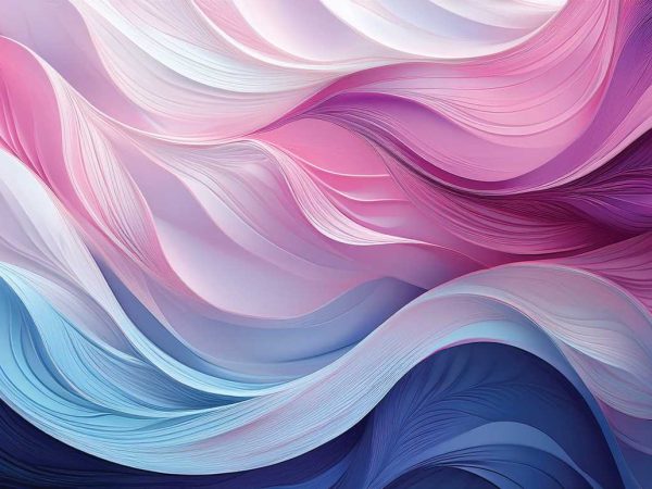 Tapet modern albastru-roz Royal Deco pentru o amenajare vesela