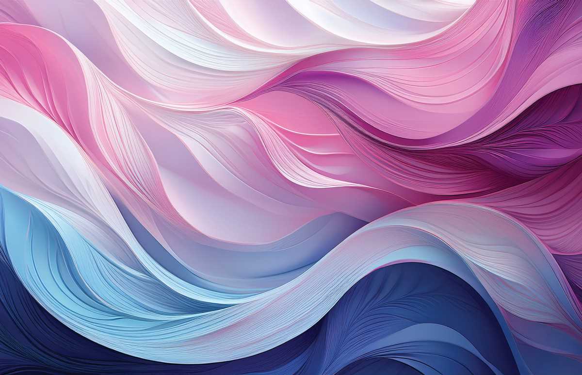 Tapet modern albastru-roz Royal Deco pentru o amenajare vesela